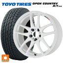 ミツビシ アウトランダー(5LA GNOW)用 235/60R18 103H トーヨー オープンカントリー A/T EX ホワイトレター ＃ エモーション CR極 WHT 新品サマータイヤホイール 4本セット