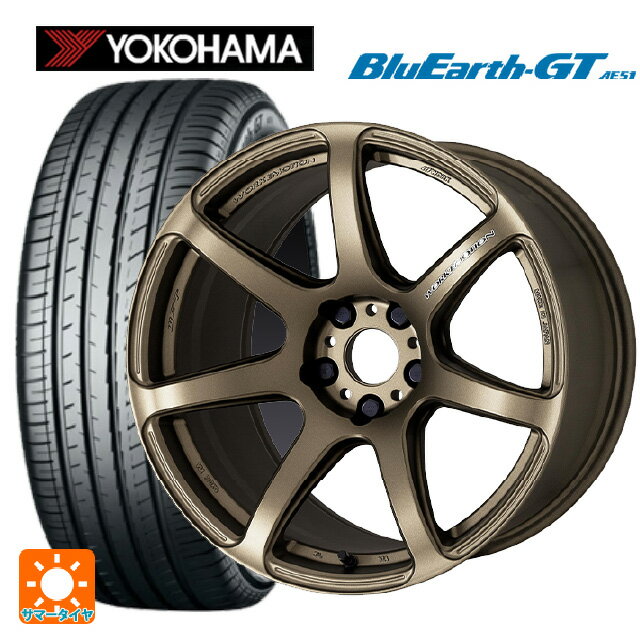 245/50R18 100W ヨコハマ ブルーアースGT AE51 ワーク エモーション T7R AHG 18-8.5J 国産車用 サマータイヤホイール4本セット