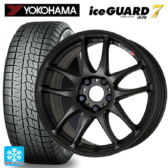 トヨタ プリウス(60系)用 195/60R17 90Q ヨコハマ アイスガード7(IG70) エモーション CR極 MBL 新品スタッドレスタイヤホイール 4本セット