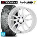 トヨタ GRヤリス(PA系)用 225/40R18 92Q ヨコハマ アイスガード7(IG70) エモーション CR極 WHT 新品スタッドレスタイヤホイール 4本セット