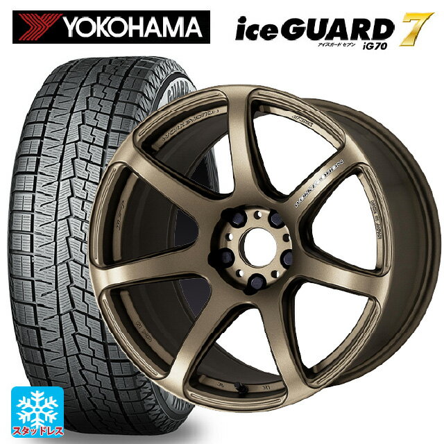 225/40R18 92Q ヨコハマ アイスガード7(IG70) ワーク エモーション T7R AHG 18-7.5J 国産車用 スタッドレスタイヤホイール4本セット