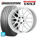 ホンダ ステップワゴン(RP6~8)用 205/55R17 95Q XL ブリヂストン ブリザック VRX3 正規品 エモーション M8R WHT 新品スタッドレスタイヤホイール 4本セット