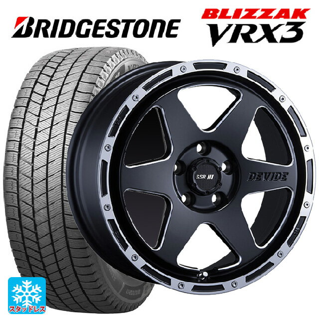 【最大3万円OFFクーポン 5/23 20時〜】ミツオカ バディ()用 225/65R17 102Q ブリヂストン ブリザック VRX3 正規品 SSR ディバイド TR-6 フラットブラックポリッシュ 新品スタッドレスタイヤホイール 4本セット