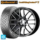 235/55R19 105T XL コンチネンタル コンチバイキングコンタクト7 正規品 ワーク エモーション M8R GTK 19-8.5J 国産車用 スタッドレスタイヤホイール4本セット