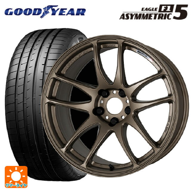 【6/22 20時〜 全品P5倍＆クーポン】225/40R19 93Y XL グッドイヤー イーグル F1 アシメトリック5 ワーク エモーション CR極 AHG 19-8.5J 国産車用 サマータイヤホイール4本セット