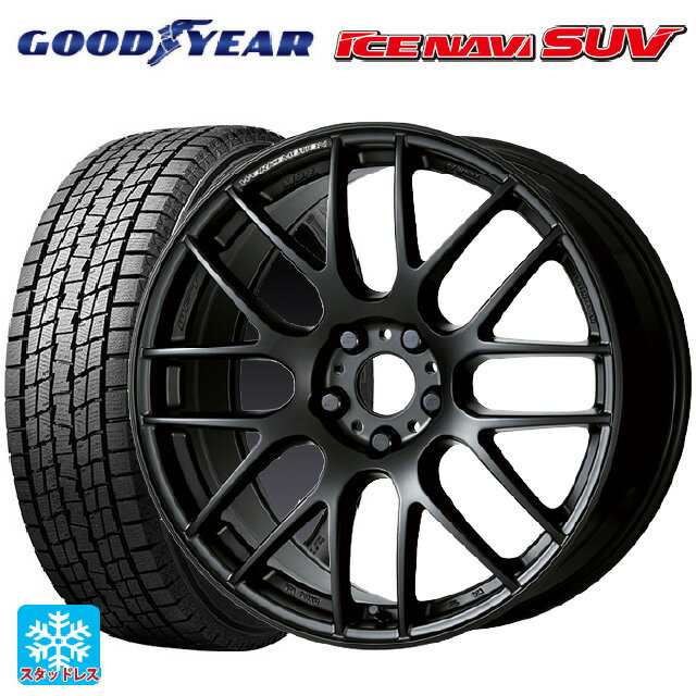 スバル レガシィアウトバック(BS系)用 225/65R17 102Q グッドイヤー アイスナビ SUV # ワーク エモーション M8R MBL 新品スタッドレスタイヤホイール 4本セット