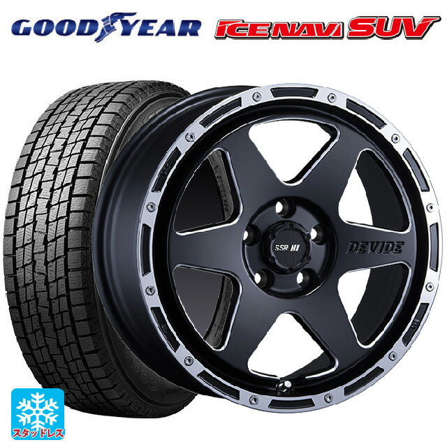 【最大3万円OFFクーポン 5/23 20時〜】ミツオカ バディ()用 225/65R17 102Q グッドイヤー アイスナビ SUV SSR ディバイド TR-6 フラットブラックポリッシュ 新品スタッドレスタイヤホイール 4本セット