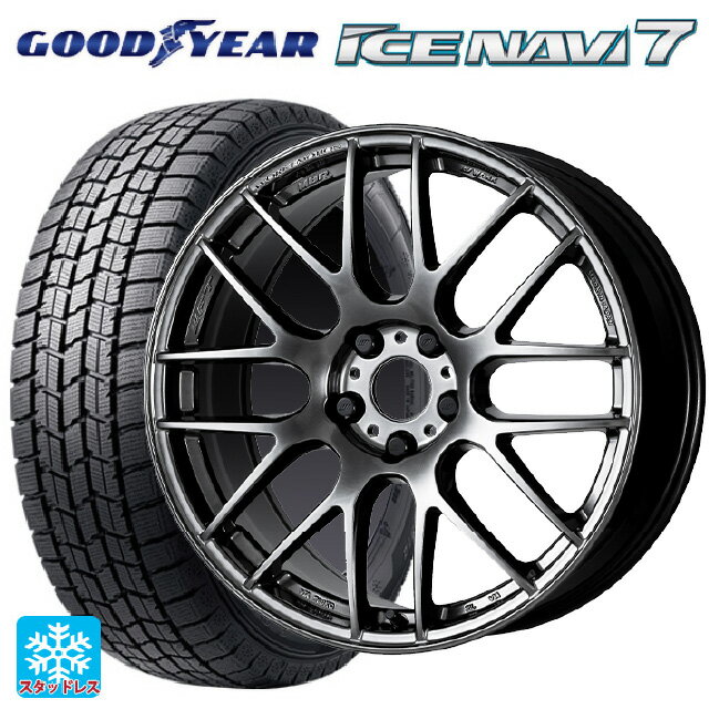 【6/11 1:59迄 全品ポイント5倍】215/45R17 87Q グッドイヤー アイスナビ7(数量限定) # ワーク エモーション M8R GTK 17-7J 国産車用 スタッドレスタイヤホイール4本セット