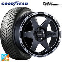 225/55R17 101H XL グッドイヤー ベクターフォーシーズンズ ハイブリッド タナベ SSR ディバイド TR-6 フラットブラックポリッシュ 17-7J 国産車用 オールシーズンタイヤホイール4本セット