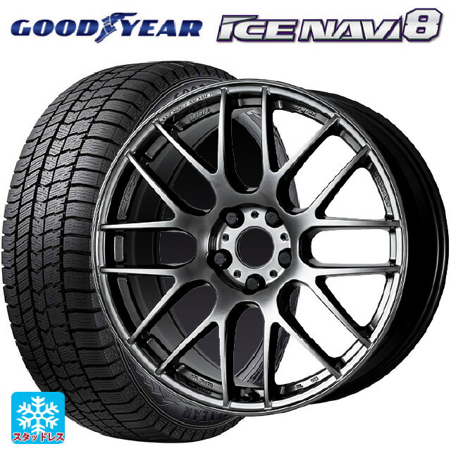 【6/22 20時〜 全品P5倍＆クーポン】2024年製 215/45R18 89Q グッドイヤー アイスナビ8 ワーク エモーション M8R GTK 18-7.5J 国産車用 スタッドレスタイヤホイール4本セット