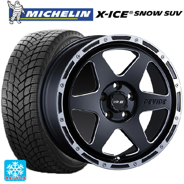 【最大3万円OFFクーポン 5/23 20時〜】ミツオカ バディ()用 2023年製 225/65R17 106T XL ミシュラン 正規品 エックスアイス スノー SUV SSR ディバイド TR-6 フラットブラックポリッシュ 新品スタッドレスタイヤホイール 4本セット