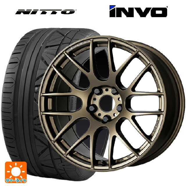 【6/11 1:59迄 全品ポイント5倍】225/40R19 93Y XL ニットー INVO ワーク エモーション M8R AHG 19-8.5J 国産車用 サマータイヤホイール4本セット