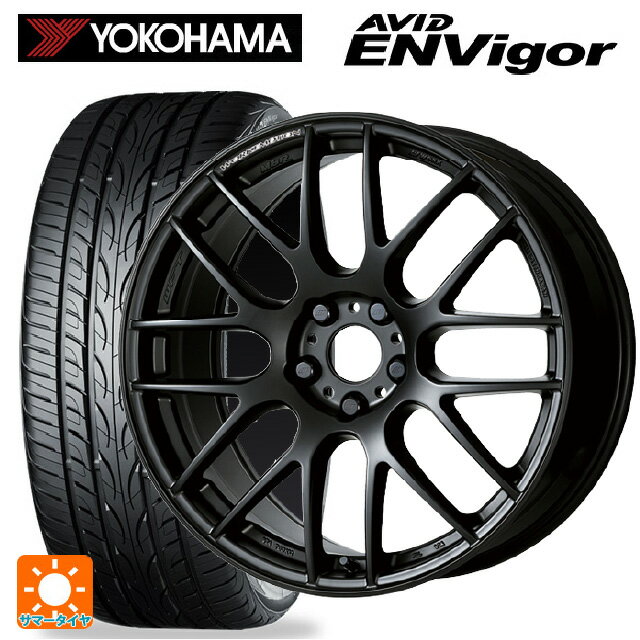 【6/22 20時〜 全品P5倍＆クーポン】225/40R19 93W ヨコハマ エービット エンビガー S321 # ワーク エモーション M8R MBL 19-8.5J 国産車用 サマータイヤホイール4本セット
