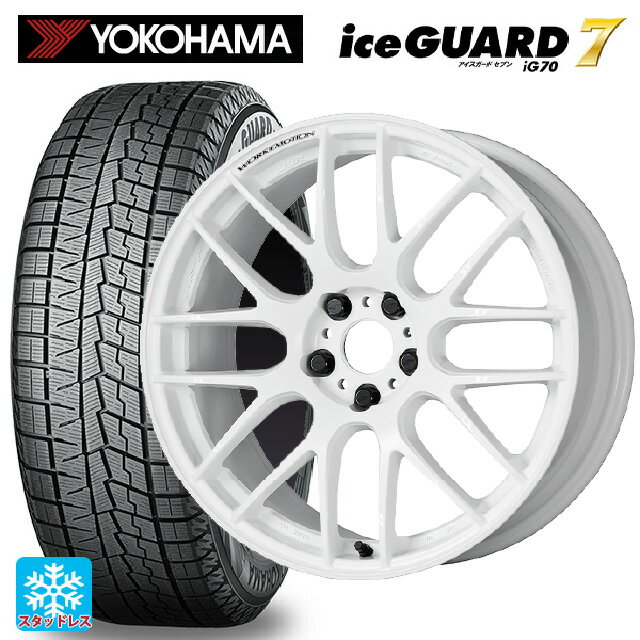 スバル レヴォーグ(VN系)用 225/40R19 93Q ヨコハマ アイスガード7(IG70) エモーション M8R WHT 新品スタッドレスタイヤホイール 4本セット