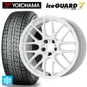 トヨタ ハリアー(80系)用 225/65R17 102Q ヨコハマ アイスガード7(IG70) エモーション M8R WHT 新品スタッドレスタイヤホイール 4本セット