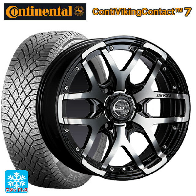 265/60R18 114T XL コンチネンタル コンチバイキングコンタクト7タナベ SSR ディバイド ZS アッシュブラック 18-8J国産車用 スタッドレスタイヤホイール4本セット 取付店直送可