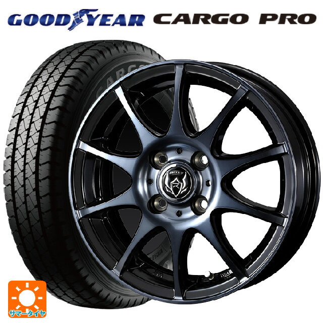 145/80R12 80/78N グッドイヤー カーゴプロ ウェッズ ライツレー KC BKP 12-4J 国産車用 サマータイヤホイール4本セット