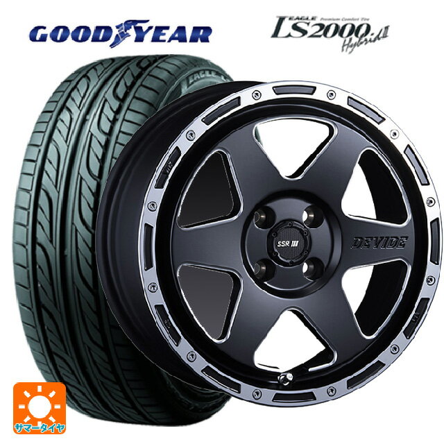 【最大3万円OFFクーポン 5/16 1:59迄】2024年製 165/50R15 73V グッドイヤー イーグル LS2000 ハイブリッド2 # タナベ SSR ディバイド TR-6 フラットブラックポリッシュ 15-4.5J 国産車用 サマータイヤホイール4本セット