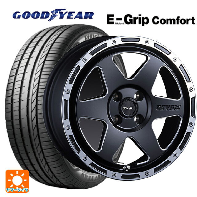 165/50R15 73V グッドイヤー エフィシェントグリップ コンフォート タナベ SSR ディバイド TR-6 フラットブラックポリッシュ 15-4.5J 国産車用 サマータイヤホイール4本セット