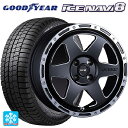 スズキ スペーシアベース(MK33)用 165/60R15 77Q グッドイヤー アイスナビ8 SSR ディバイド TR-6 フラットブラックポリッシュ 新品スタッドレスタイヤホイール 4本セット