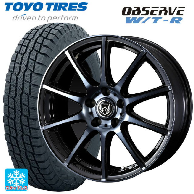 235/70R16 106Q トーヨー オブザーブ W/T-R ウェッズ ライツレー KC BKP 16-6.5J 国産車用 スタッドレスタイヤホイール4本セット