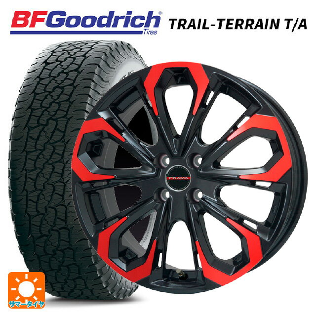 ミツオカ バディ()用 245/65R17 111T XL BFグッドリッチ トレイルテレーン T/A ホワイトレター # 正規品 レイシーン プラバ 5X レッドクリア 新品サマータイヤホイール 4本セット