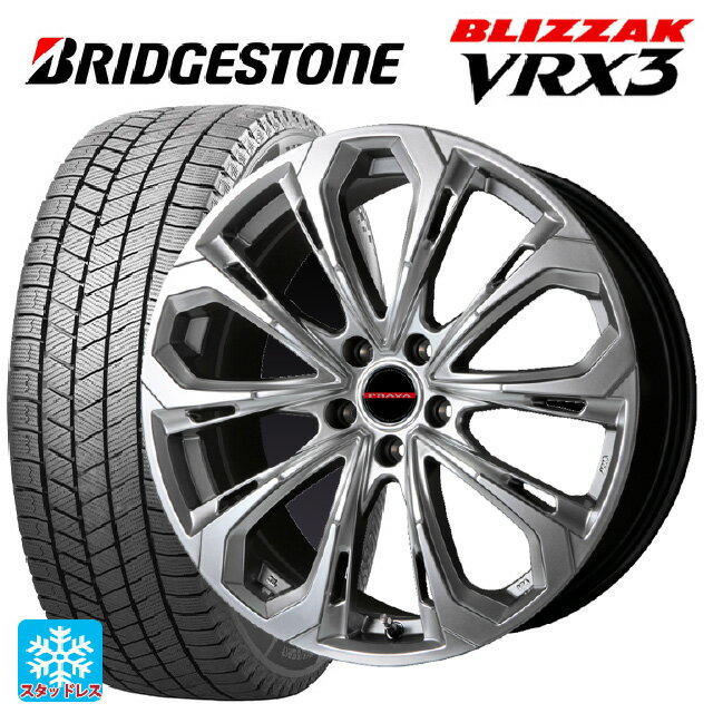 スバル レヴォーグ(VN系)用 245/40R18 93Q ブリヂストン ブリザック VRX3 正規品 レイシーン プラバ 5X CHS 新品スタッドレスタイヤホイール 4本セット