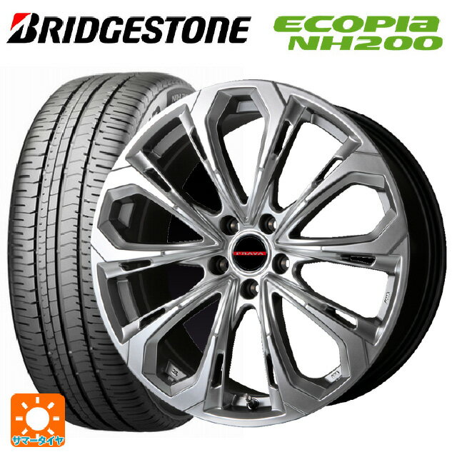 215/60R16 95H ブリヂストン エコピア NH200 正規品 # ビックウェイ レイシーン プラバ 5X CHS 16-6.5J 国産車用 サマータイヤホイール4本セット