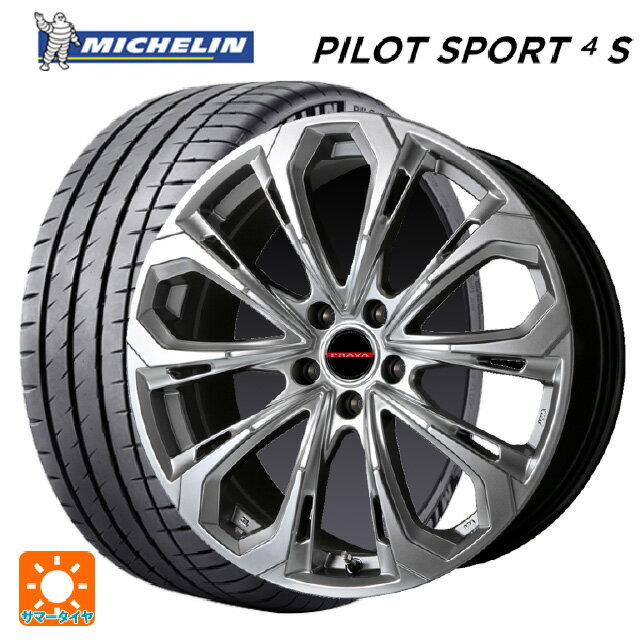 スバル レヴォーグ(VN系)用 245/40R18 97Y XL ミシュラン 正規品 パイロットスポーツ4S＃ レイシーン プラバ 5X CHS 新品サマータイヤホイール 4本セット