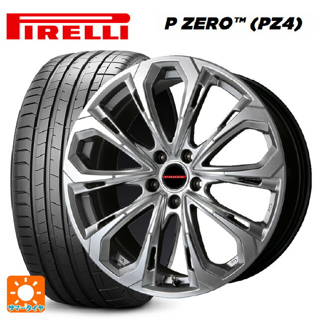 スバル レヴォーグ(VN系)用 245/40R18 97Y XL ピレリ P-ZERO (PZ4) 正規品 レイシーン プラバ 5X CHS 新品サマータイヤホイール 4本セット