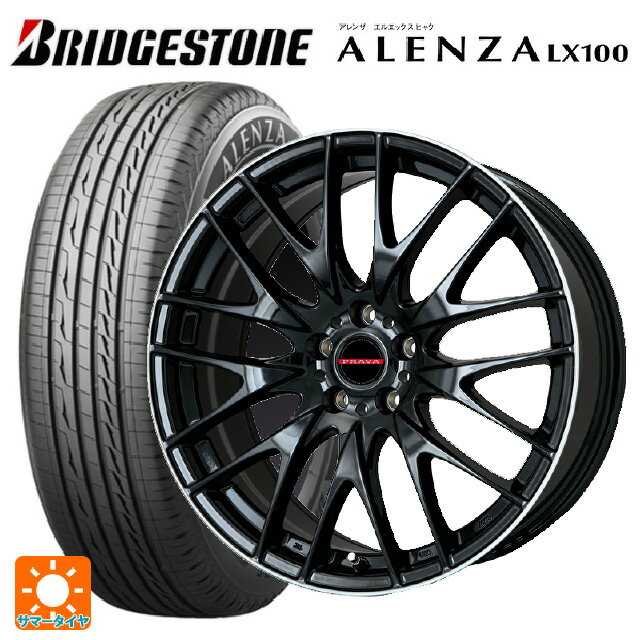 ミツオカ バディ()用 235/65R17 108H XL ブリヂストン アレンザLX100 正規品 ビックウェイ レイシーン プラバ 9M GBK/P 新品サマータイヤホイール 4本セット