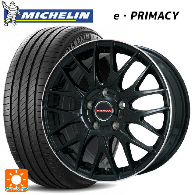 【6/22 20時〜 全品P5倍＆クーポン】185/60R15 88H XL ミシュラン 正規品 Eプライマシー ビックウェイ レイシーン プラバ 9M Jr2 GBK/リムP 15-6J 国産車用 サマータイヤホイール4本セット
