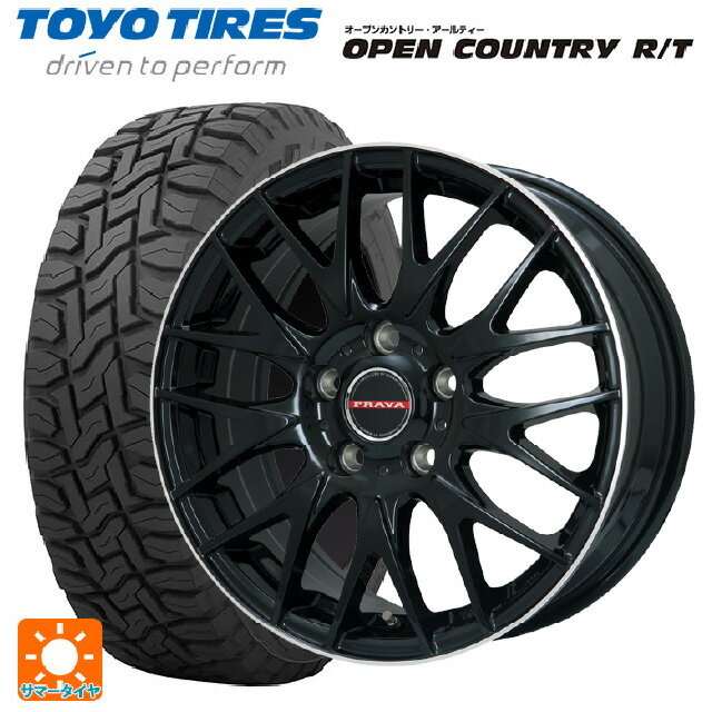 【6/22 20時〜 全品P5倍＆クーポン】175/60R16 82Q トーヨー オープンカントリー RT ブラックレター # ビックウェイ レイシーン プラバ 9M Jr2 GBK/リムP 16-6.5J 国産車用 サマータイヤホイール4本セット