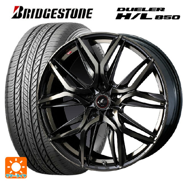 トヨタ ハリアー(80系)用 225/55R19 99V ブリヂストン デューラー HL850 正規品 # レオニス LM PBMC/TI 新品サマータイヤホイール 4本セット