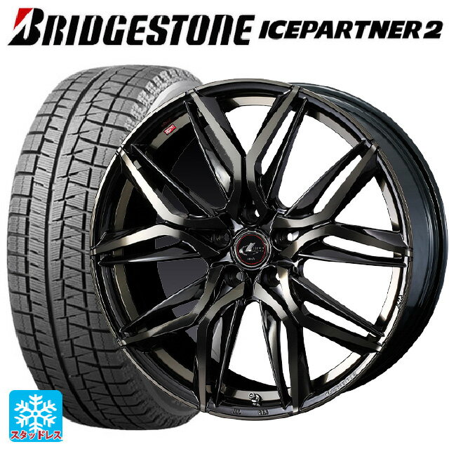 ホンダ WR-V(DG5)用 215/60R16 95Q ブリヂストン アイスパートナー2 正規品 レオニス LM PBMC/TI 新品スタッドレスタイヤホイール 4本セット