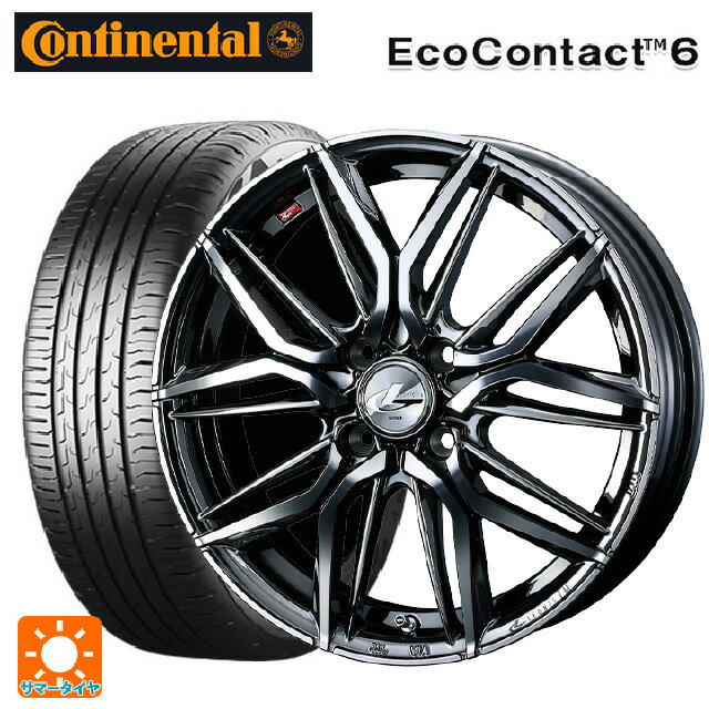 【6/22 20時〜 全品P5倍＆クーポン】155/65R14 75T コンチネンタル エココンタクト 6 正規品 ウェッズ レオニス LM BMCMC 14-4.5J 国産車用 サマータイヤホイール4本セット