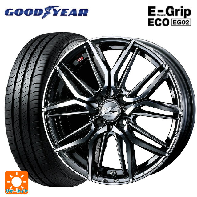 【6/22 20時〜 全品P5倍＆クーポン】165/55R14 72V グッドイヤー エフィシェントグリップ エコ EG02 ウェッズ レオニス LM BMCMC 14-4.5J 国産車用 サマータイヤホイール4本セット