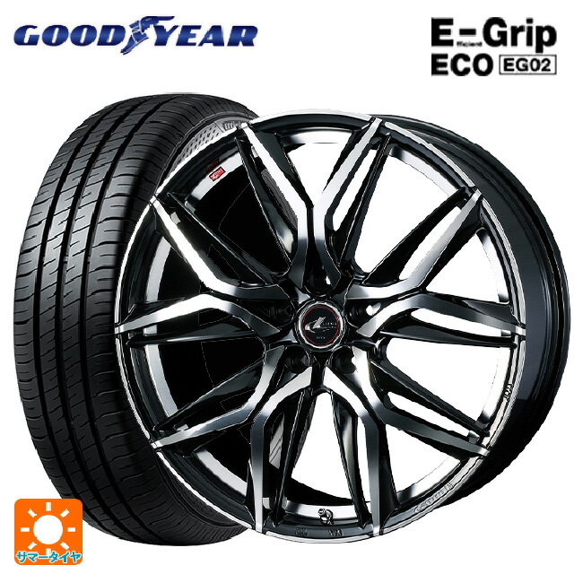 205/55R16 91V グッドイヤー エフィシェントグリップ エコ EG02 ウェッズ レオニス LM PBMC 16-6.5J 国産車用 サマータイヤホイール4本セット