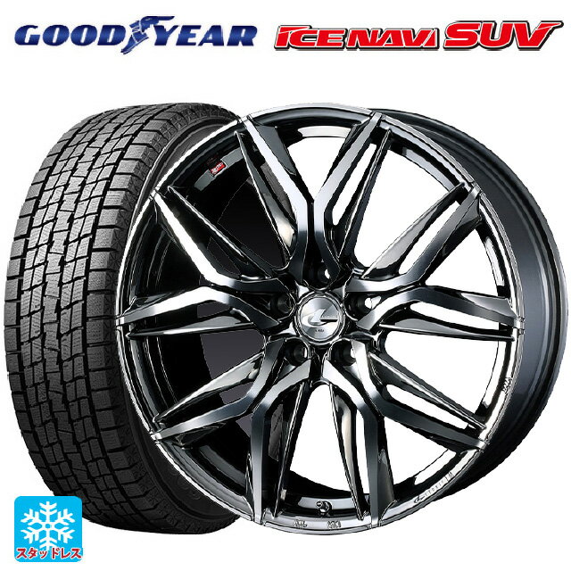 【6/22 20時〜 全品P5倍＆クーポン】2024年製 225/65R17 102Q グッドイヤー アイスナビ SUV # ウェッズ レオニス LM BMCMC 17-7J 国産車用 スタッドレスタイヤホイール4本セット