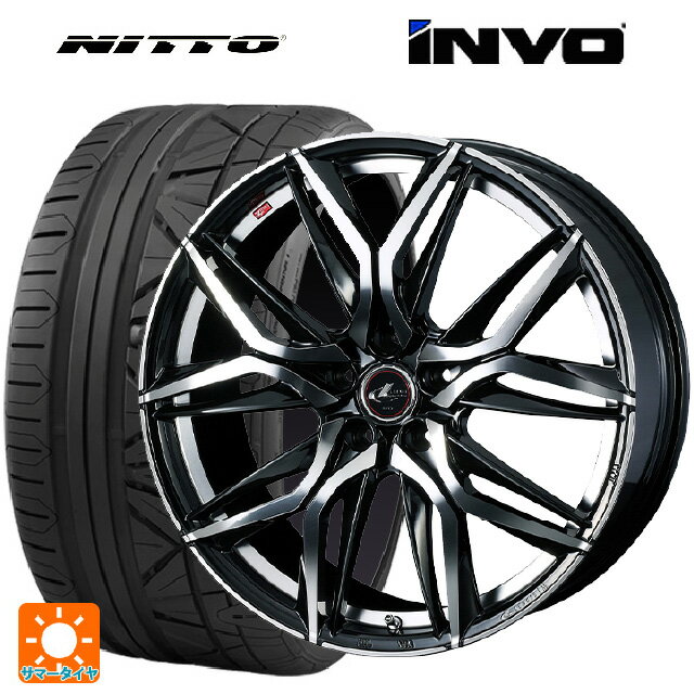 【6/15〜16限定 全品P5倍＆クーポン】245/35R20 95W XL ニットー INVO ウェッズ レオニス LM PBMC 20-8.5J 国産車用 サマータイヤホイール4本セット