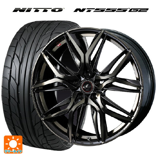225/35R19 88Y XL ニットー NT555 G2 ウェッズ レオニス LM PBMC/TI 19-8J 国産車用 サマータイヤホイール4本セット