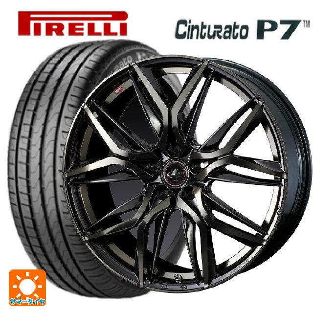 【10/14 20時〜最大3万円OFFクーポン】215/60R16 99V ピレリ チンチュラートP7 正規品 ウェッズ レオニス LM PBMC/TI 16-6.5J 国産車用 サマータイヤホイール4本セット