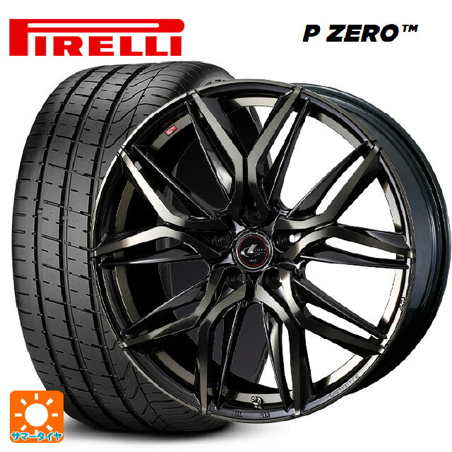 245/45R19 102Y XL ピレリ P ZERO ウェッズ レオニス LM PBMC/TI 19-8J 国産車用 サマータイヤホイール4本セット