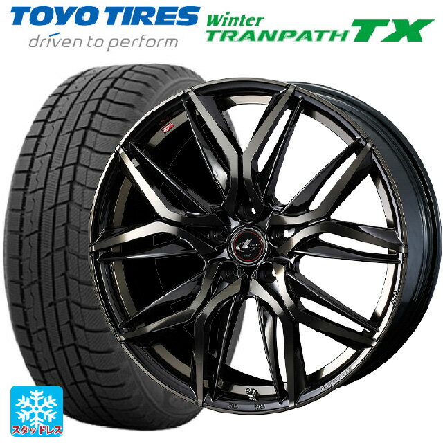 【最大3万円OFFクーポン 5/16 1:59迄】205/60R16 96Q トーヨー ウインタートランパス TX ウェッズ レオニス LM PBMC/TI 16-6.5J 国産車用 スタッドレスタイヤホイール4本セット