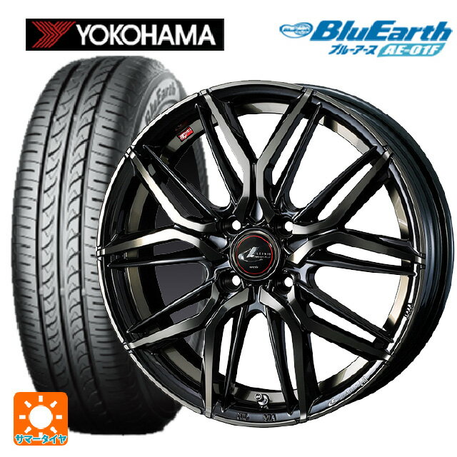 【6/22 20時〜 全品P5倍＆クーポン】185/55R16 83V ヨコハマ ブルーアース AE01F ウェッズ レオニス LM PBMC/TI 16-6J 国産車用 サマータイヤホイール4本セット