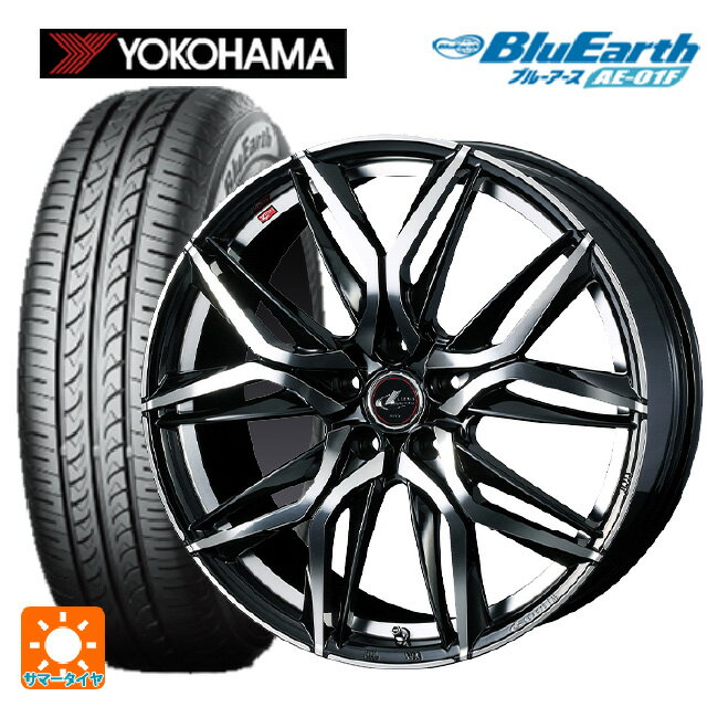 【最大3万円OFFクーポン 5/16 1:59迄】205/55R16 91V ヨコハマ ブルーアース AE01F ウェッズ レオニス LM PBMC 16-6.5J 国産車用 サマータイヤホイール4本セット