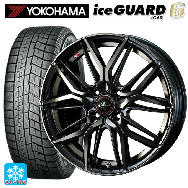 【6/15〜16限定 全品P5倍＆クーポン】165/65R14 79Q ヨコハマ アイスガード6(IG60) ウェッズ レオニス LM PBMC/TI 14-5.5J 国産車用 スタッドレスタイヤホイール4本セット
