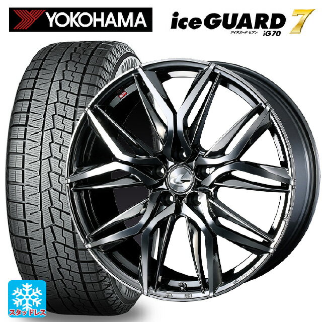 245/50R18 100Q ヨコハマ アイスガード7(IG70) ウェッズ レオニス LM BMCMC 18-8J 国産車用 スタッドレスタイヤホイール4本セット