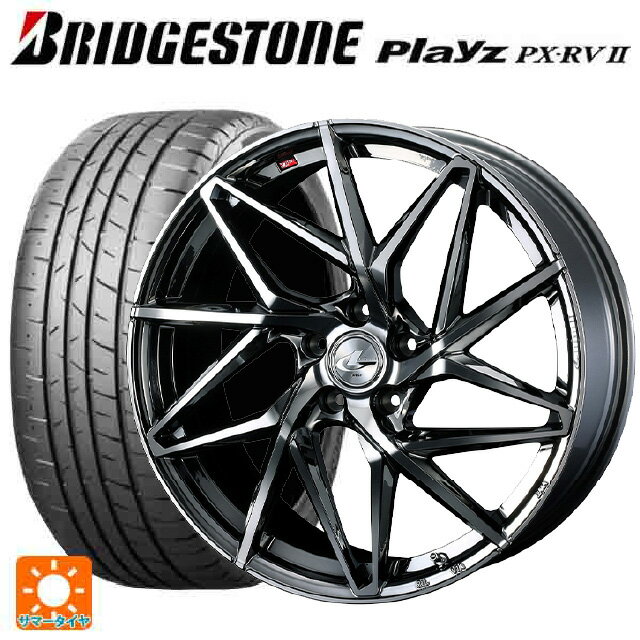 【6/22 20時〜 全品P5倍＆クーポン】225/45R18 95W XL ブリヂストン プレイズ PX-RV2 正規品 # ウェッズ レオニス IT BMCMC 18-7J 国産車用 サマータイヤホイール4本セット