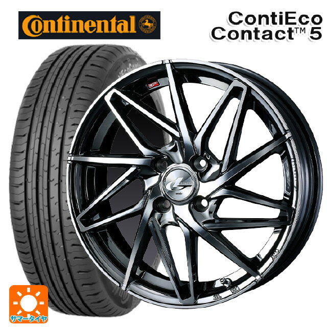 【6/15〜16限定 全品P5倍＆クーポン】165/65R14 79T コンチネンタル コンチエココンタクト 5 正規品 ウェッズ レオニス IT BMCMC 14-4.5J 国産車用 サマータイヤホイール4本セット